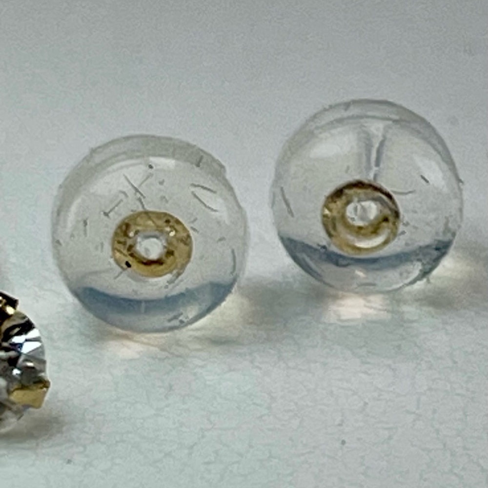 Certified Diamond studs earrings. 14KT Solid Yellow Gold .50ct Total - Picture 3 of 14